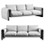 Luxury Tondo Sofa by Eichholtz 3D model small image 5