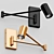 Modern Foldable Wall Mount Light 3D model small image 2