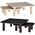 Modern Ash Black Coffee Table 3D model small image 1