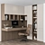  Stylish Home Office Furniture Set 3D model small image 1