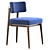 Minimalist Dining Chair by Frank 3D model small image 1