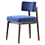 Minimalist Dining Chair by Frank 3D model small image 3