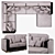 Modern Incanto Sofa - V-Ray Ready 3D model small image 3