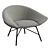 Felix Angular Armchair, Modern Design 3D model small image 1