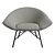 Felix Angular Armchair, Modern Design 3D model small image 2