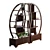 Yin Yang Teak Sphere Bookcase 3D model small image 4