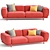 Realistic 3D Sofa Model Kit 3D model small image 1