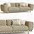 Realistic 3D Sofa Model Kit 3D model small image 2