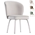 Modern Upholstered Dining Chair Set 3D model small image 4