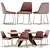  Modern Dining Set Table Chair 3D model small image 1