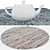 Round Rugs Set with Variants 3D model small image 4