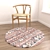 Round Rugs Set with Variants 3D model small image 6