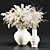 Concrete Vase Branch Bouquet Decor 3D model small image 4