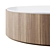 Pine Coffee Table, 56" Diameter 3D model small image 3