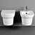 Nuie Clara Wall Hung Toilet 3D model small image 2