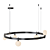 DINO 6 Glass Globe Chandelier 3D model small image 2