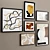 Diverse Material Photo Frame Set 3D model small image 4