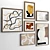 Diverse Material Photo Frame Set 3D model small image 5