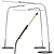 Sleek Modern Stealth Floor Lamp 3D model small image 4