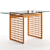 Modern Nyla Desk by Urban Outfitters 3D model small image 1