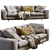 Modern Bonaldo AVARIT Sofa Model 3D model small image 3