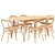  Modern Bamboo Dining Table Set 3D model small image 3