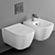 BagnoDesign Attache Wall Hung Toilet 3D model small image 1