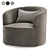  Sleek Raven Armchair 3D model small image 2