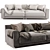 Jesse Daniel 2 Seater Sofa 3D model small image 3