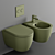Modern Arezzo Wall Hung Toilet 3D model small image 3
