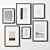 Modern Frame Collection - 6 Pieces 3D model small image 4