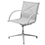 Stylish JOINT Armchair with Swivel 3D model small image 6