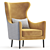 Modern 3D Fauteuil AMBER Armchair 3D model small image 1