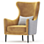 Modern 3D Fauteuil AMBER Armchair 3D model small image 2