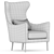 Modern 3D Fauteuil AMBER Armchair 3D model small image 5