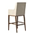 Sleek Modern RH Leigh Barstool 3D model small image 3