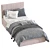 Modern Upholstered Bed 255 3D model small image 2