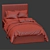 Modern Upholstered Bed 255 3D model small image 7