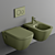 Geberit Renova Plan Wall-Mounted Toilet 3D model small image 3