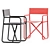 Portable Diabla Trip Folding Chair 3D model small image 3