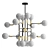 Elegant 17-Light Champagne Chandelier 3D model small image 1