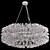 Elegant Crystal Chandelier: Luxury Illumination 3D model small image 10