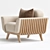 Lazy Hamper Armchair 3D Model 3D model small image 2