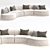 Contemporary Sectional Sofa 3D Model 3D model small image 2