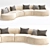 Contemporary Sectional Sofa 3D Model 3D model small image 3