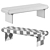 Gallotti&Radice Bench Stami 3D model small image 3