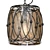 Mesh and Glass Pendant Light 3D model small image 1