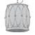 Mesh and Glass Pendant Light 3D model small image 2