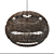 Handwoven Pendant Light, Adjustable Height 3D model small image 4