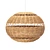 Handwoven Pendant Light, Adjustable Height 3D model small image 7